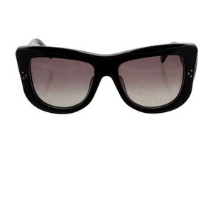 Celine Black Frame Sunglasses with Gray Gradient Lenses
